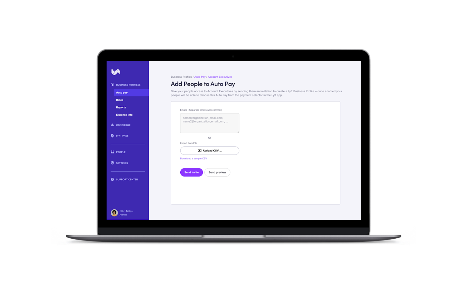 autopay product screen